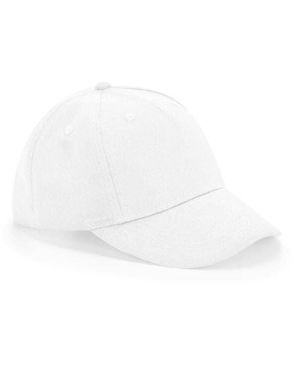 Beechfield EarthAware® Junior Organic Cotton Cap | 5 Panel | 6 Colours | Kids Unisex Size: White / One Size