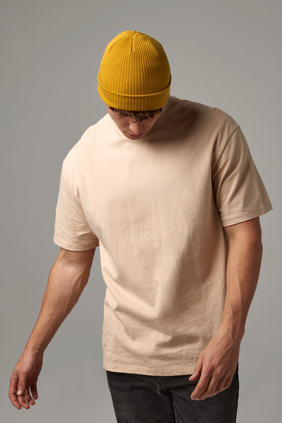 Beechfield EarthAware® Organic Cotton Beanie | Unisex | Breathable | 9 Colours | One Size: Sand / One Size