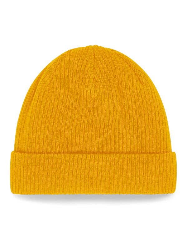 Beechfield EarthAware® Organic Cotton Beanie | Unisex | Breathable | 9 Colours | One Size: Sand / One Size